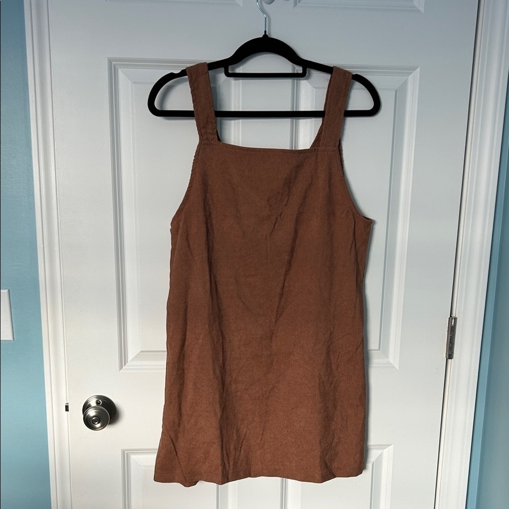 Women's Corduroy Jumper Dress Tan | Corduroy Dress | Jumper Dress | Mini Dress